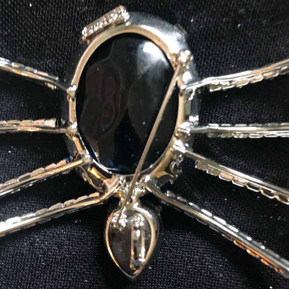 Ivana Deep Blue Spider Brooch w/ Box Vintage - Picture 4 of 8